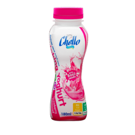 Yoghurt Drink Strawberry with Basil Seeds